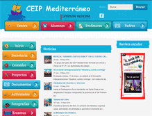 Tablet Screenshot of colegiomediterraneo.com